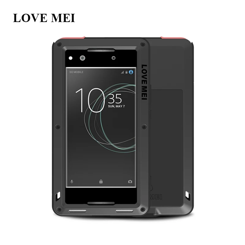 bilder für LIEBE MEI Aluminum Fall Für Sony Xperia XA1 (5 zoll) G3112 G3116 G3121 G3123 Leistungsstarke Top Rüstung Stoßfest Wasserdichte Abdeckung bilder für LIEBE MEI Aluminum Fall Für Sony Xperia XA1 (5 zoll) G3112 G3116 G3121 G3123 Leistungsstarke Top Rüstung Stoßfest Wasserdichte Abdeckung