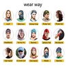 3D Seamless Magic Animal bufanda cuello calentador pasamontañas cabeza máscara Bandana escudo diadema Bandana para hombre bicicleta ► Foto 3/6
