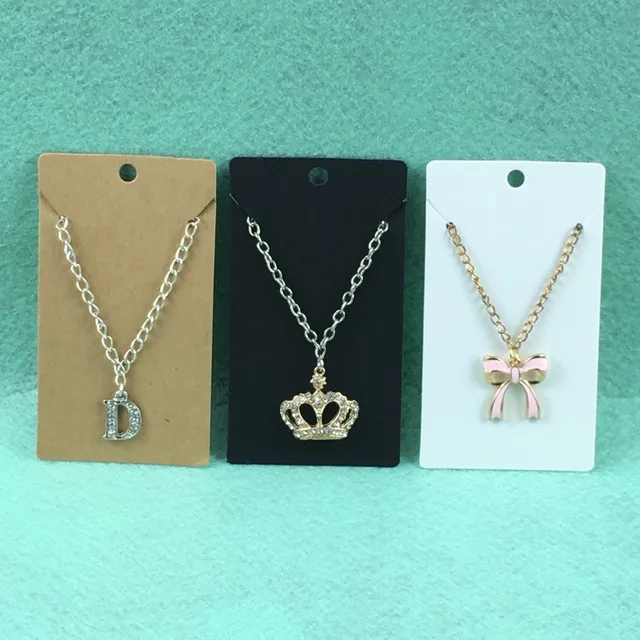 200pcs Jewelry Display Cards Necklace Earring Blank 200pcs Jewelry Display Cards Necklace Earring Blank Paper Vintage Clic Card Accept Custom