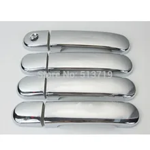 Dongzhen 8pcs Car Styling Car Door Handle Cover Trim for Nissan Tiida 2006-2009 Auto ABS Chrome Exterior Accessories