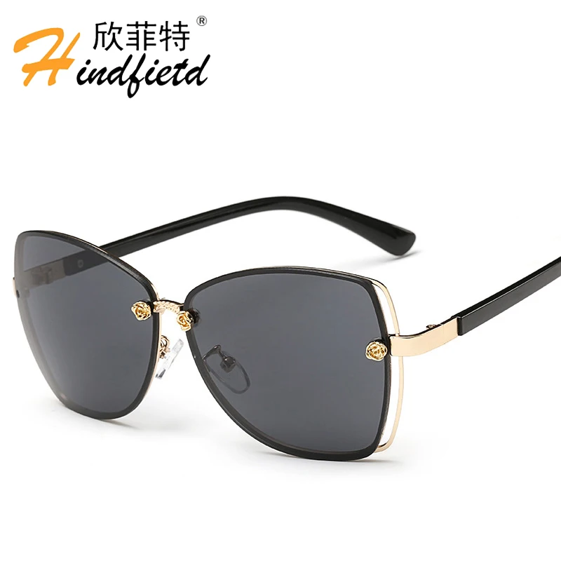 Clearance Frameless Sunglasses Ladies Famous Brand New Fashion Female