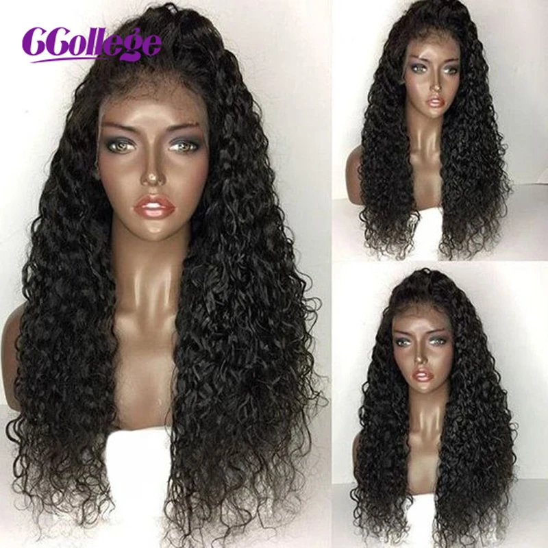 Brazilian Hair Water Wave Bundles With Closure 100% Remy Human Hair Extension 3 Bundles With Lace Closure Natural Color Ccollege