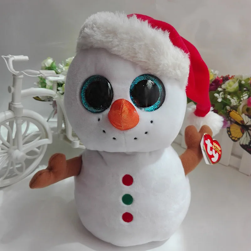 peluche ty bonhomme de neige
