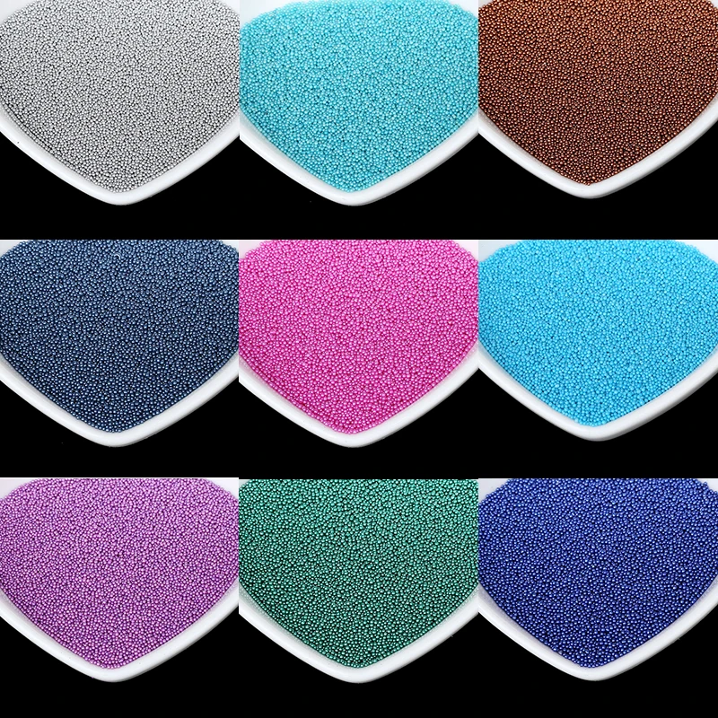 

Multi Color Mini Glass Material Nail Beads For 3d Nail Art Decoration Phone Decoration Manicure Tools, Beads For Jewelry Making