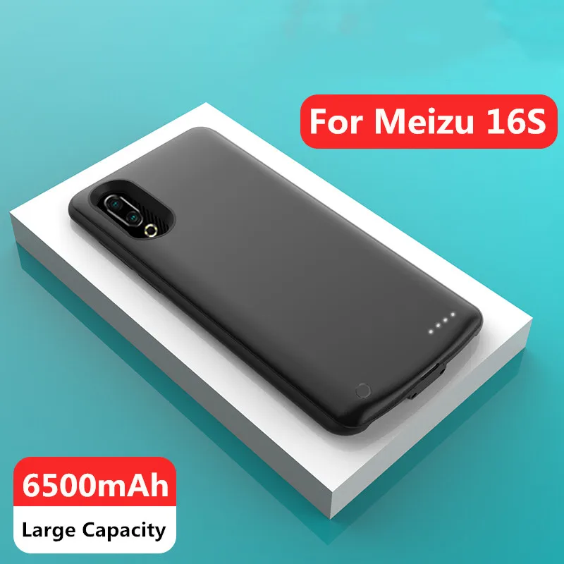 Запасной аккумулятор 6500 мАч для Meizu 16S чехол аккумулятора внешний зарядное
