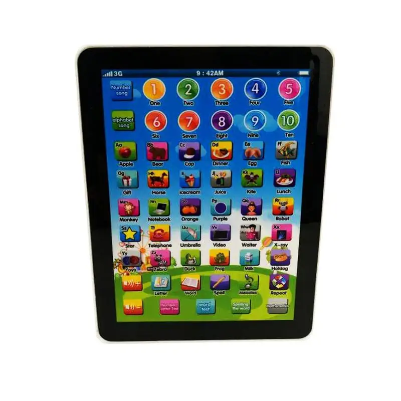 New Kids Children TABLET Computer PAD Educational Learning Toys Gift For Boys Girls Baby 19*14.5*2CM