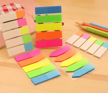 

Fresh Rainbow Color Memo Pad Sticky Notes Memo Notebook Stationery Papelaria Escolar School Supplies