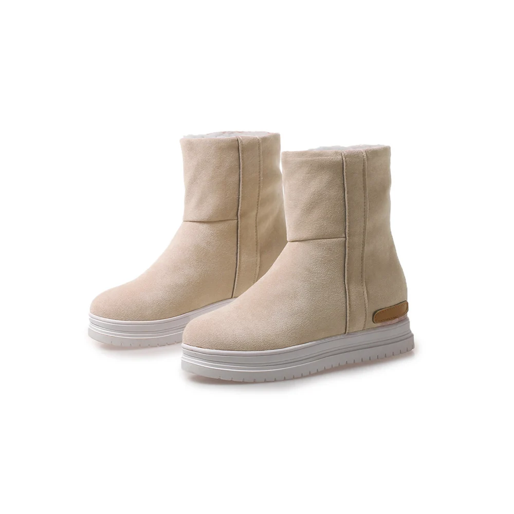

Snow boots shoes woman High Quality women winter boots warm plush Insole Mid Calf boots women shoes BM-HFL-2095