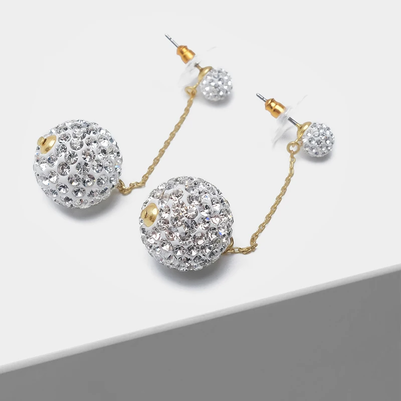 

stylish round pendant drop earrings