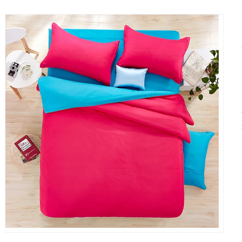 MEILUO Aloe Vera Cotton Mill Wool Pure Color Double Plain Coloured Cotton Double Four Piece font