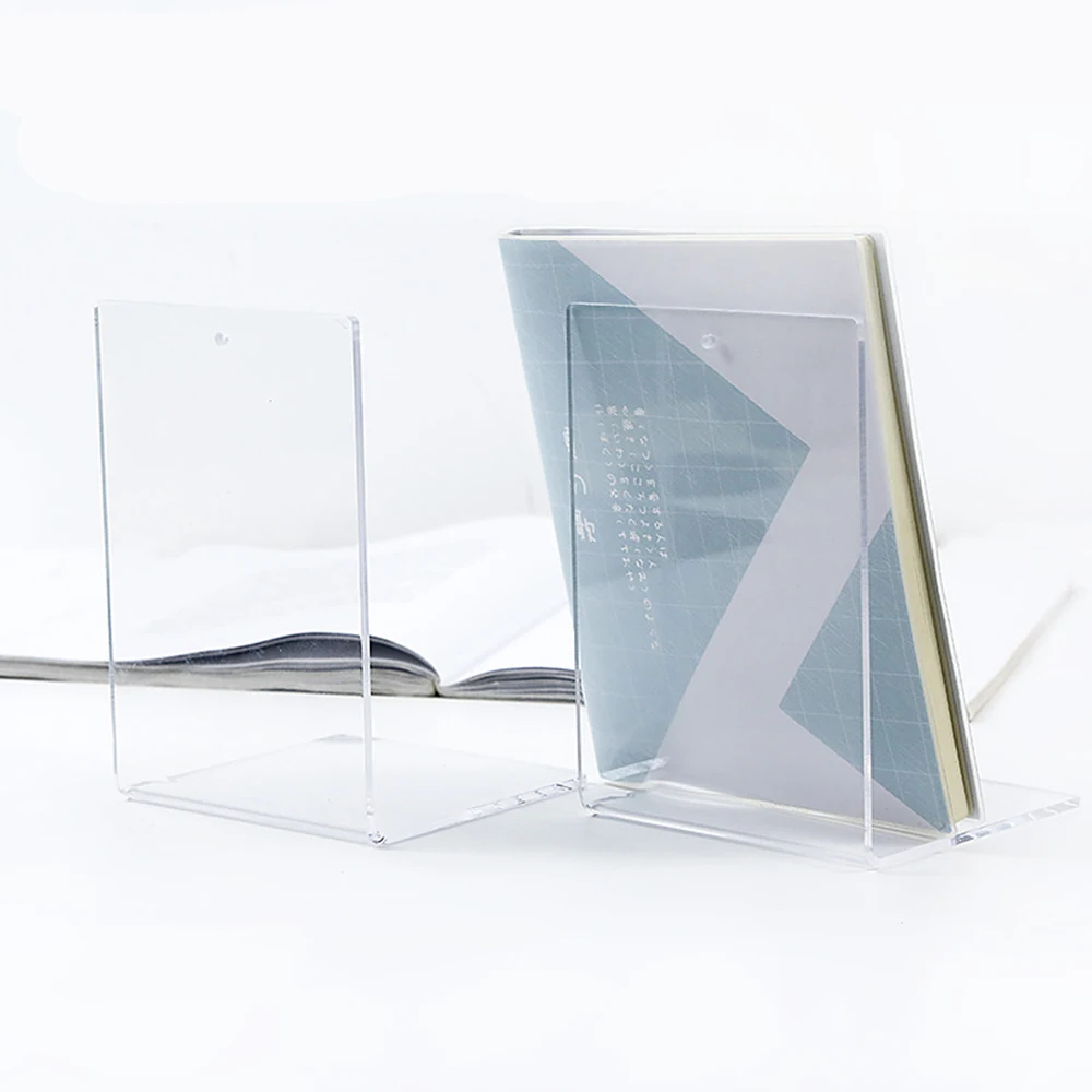 1 шт. прозрачная акриловая пластиковая Книжная полка для офиса и дома, школьные канцелярские принадлежности
