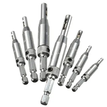 

7 Pcs/set HSS Self Centering Window Door Hinge Twist Wood Tapper Drill Bits Hardware Tools LO88