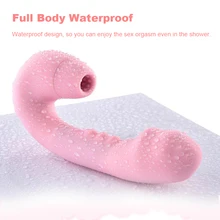 Female Nipple Sucking Vibrator Clitoral Stimulator Electric Rotating Dildo Beads Stick Multi-frequency Massager Vibrator Sex Toy