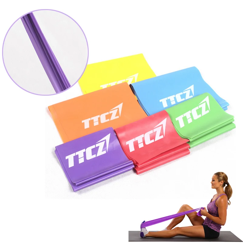 Yoga Expander Resistance Bands Rubber Fitness Crossfit Sport Body Building Training Exercise 6 Levels Brand Pilates Stretch Band