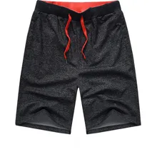 Спортивные шорты мужские хлопковые спортивные костюмы фитнес шорты свободные плюс размер Молодежные пятые брюки фитнес Беговые Брюки