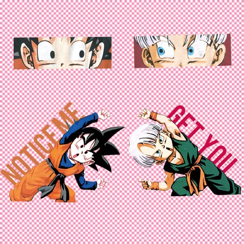 

Fashion Japanese Cartoon Boy Iron On Stickers Washable Appliques A-level Patches Heat Transfer For DIY Accessory Clothing