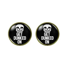 Undertale получить Dunked на Игры Геймер 12 мм/0,47 дюймов мужские 1 пара/лот серьги женские мультфильм падение Dr Who ювелирные изделия серьги ювелирные изделия