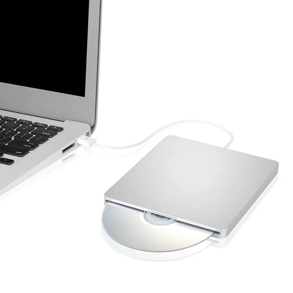 Супер тонкий внешний USB SuperDrive 8X DVD RW RAM DL горелка 24X CD записывающий привод для