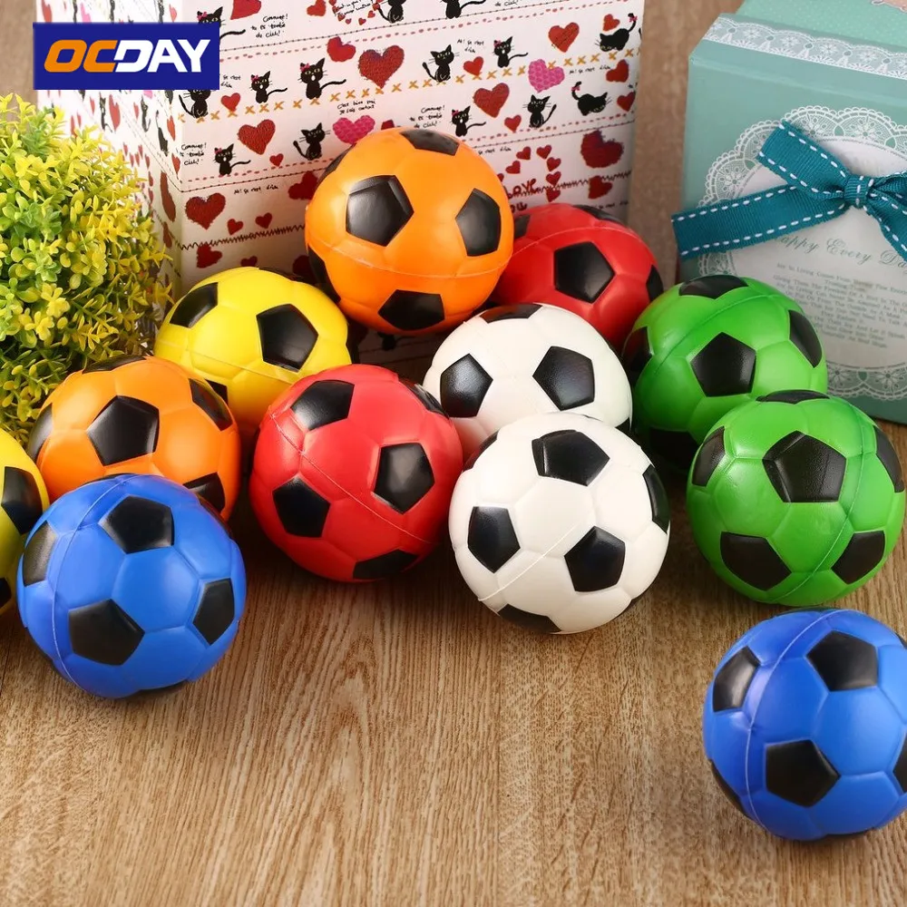 12PCS 6.3/7/10CM Football Stress Relief squishy Squeeze Balls Anti