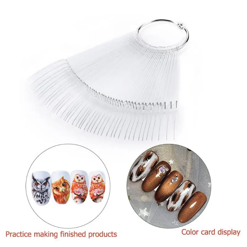 40 шт. дизайн ногтей накладные советы лак гель Цвет Практика Дисплей Показать карты