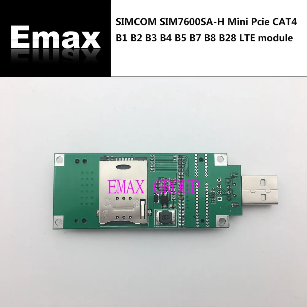SIMCOM SIM7600SA-H MINI PCIE+ USB адаптер B1 B2 B3 B4 B5 B7 B8 B28 LTE CAT4 для Австралия/Новая Зеландия/Южная Америка