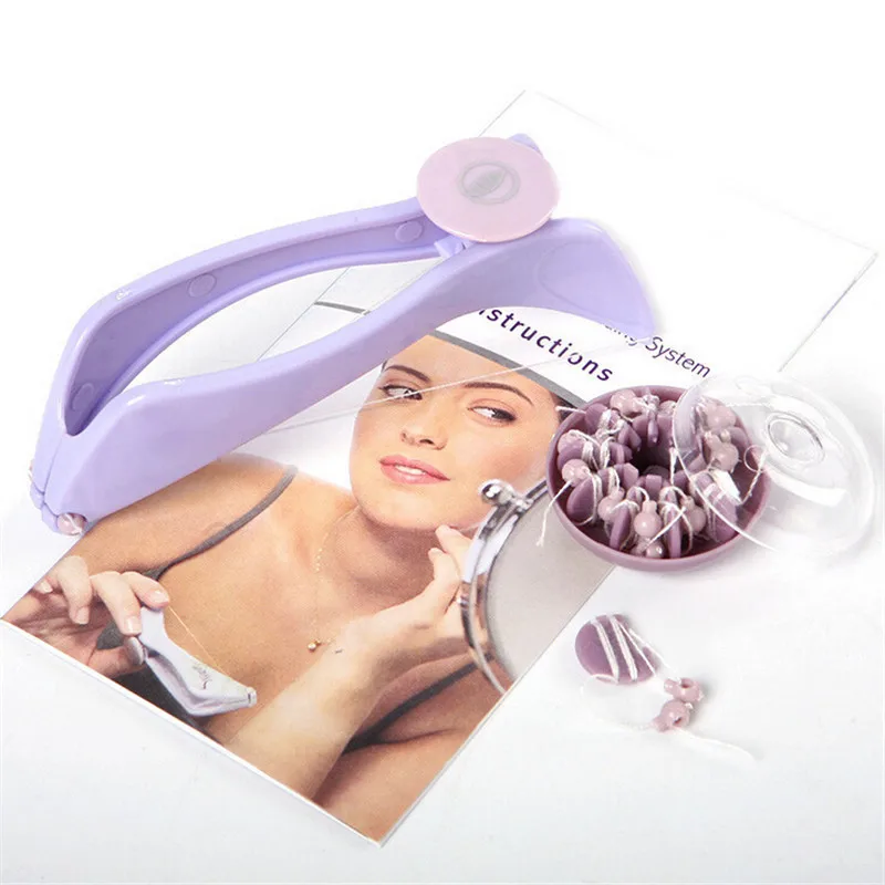 Эпилятор для удаления волос на лице и теле, ручная нарезание резьбы, портативная система для удаления волос, инструмент для макияжа губ