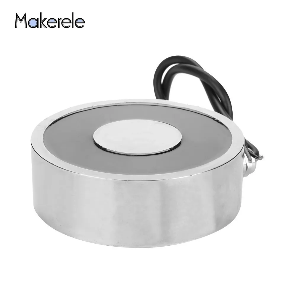 

Hot MK120/40 Strong Magnet Holding Electric Industrial Magnet Lifting 200KG/2000N Solenoid Sucker Electromagnet DC 6V 12V 24V
