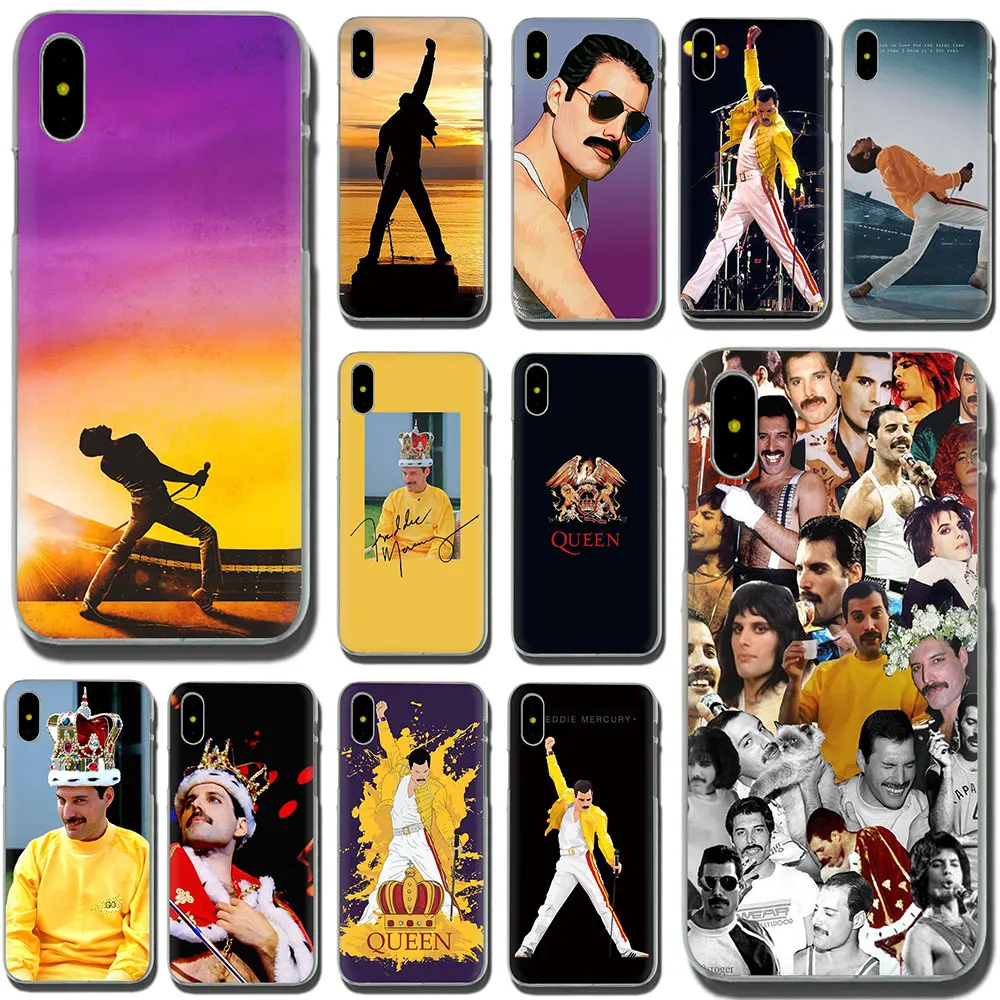 Жесткий чехол Freddie Mercury Queen band для iPhone SE 2020 11 Pro 5 5S 6 6S Plus 7 8 X XS XR Max | Мобильные