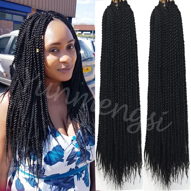 18inch Havana twists hair crochet braids afro kinky bulk braiding hair ...