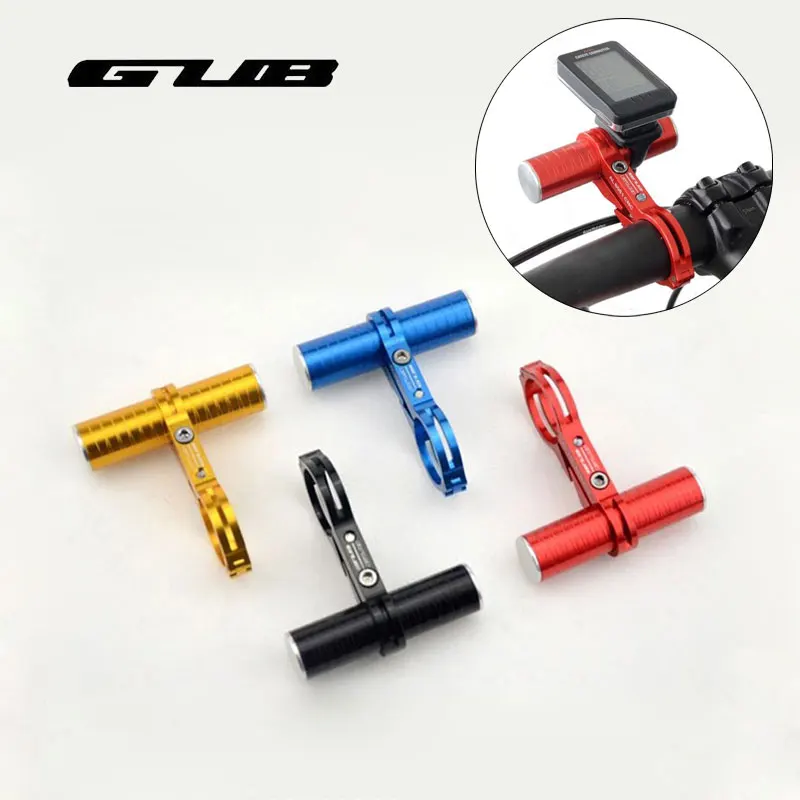 Best GUB Aluminum Alloy Bicycle Handlebar Extender MTB Road Bike Mount Lamp Bracket CNC Lightweight Flashlight Extension Holder G328