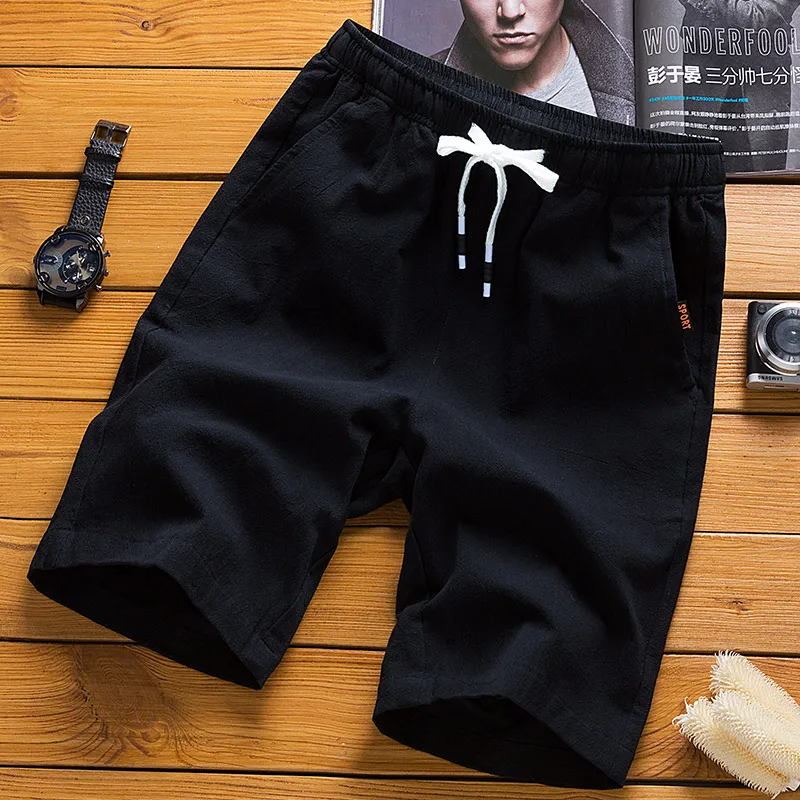 Прямая мужские повседневные Шорты хлопковые летние пляжные шорты Homme сплошной цвет S-4XL CYG378