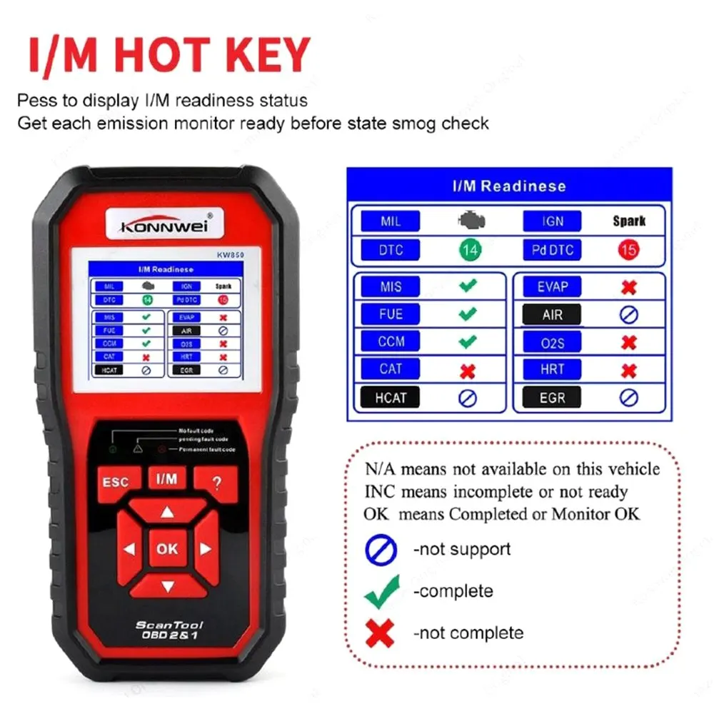 Car Computer Fault Scanner Code Reader Car Troubleshooting Scanner Vehicle Computer Auto Diagnostics Tool Supports 8 Languages