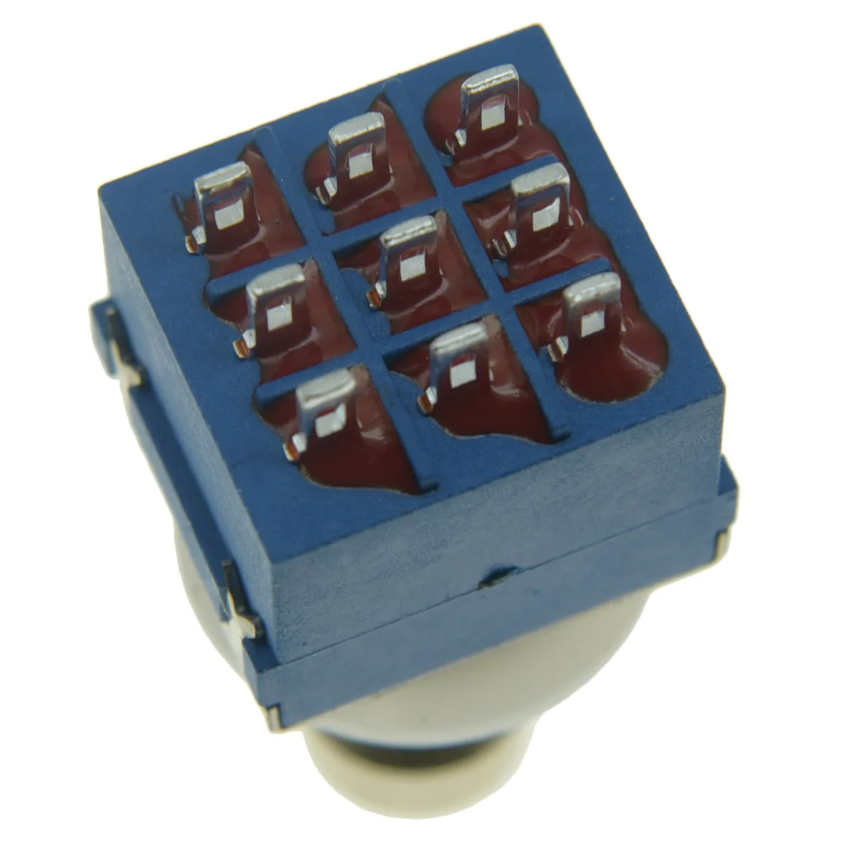 KAISH Pack of 5 Box Stomp 9-Pin 3PDT Electric Guitar Effect Pedal Switch Push Button Foot Switch True Bypass Blue/Black KAISH Pack of 5 Box Stomp 9-Pin 3PDT Electric Guitar Effect Pedal Switch Push Button Foot Switch True Bypass Blue/Black