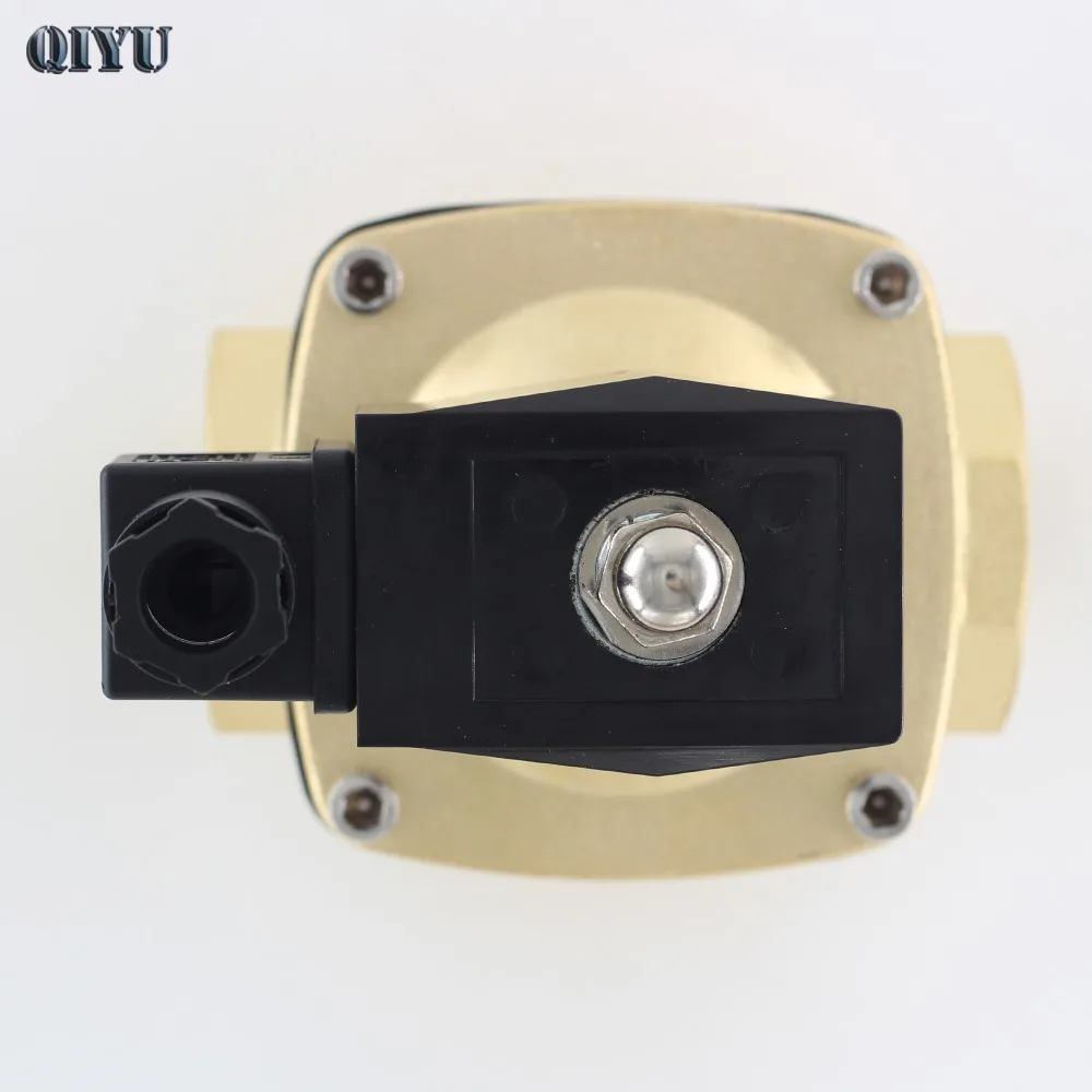 AC110V/220 V/380 V DC12V/24 нормально закрытый Соленоидный клапан воды латунные воздушные