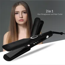 Выпрямитель для волос профессиональный керамический плоский утюг анион Плойка для волос железная пластина PTC быстрый нагрев интеллектуальный контроль температуры 40