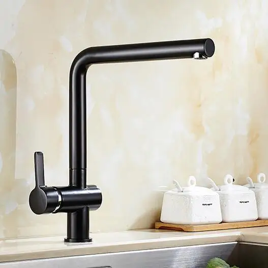 New Arrivals Fashion Europe style brass black white Finish kitchen faucet swivel kitchen mixer tap sink