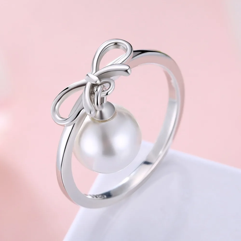 Genuine 925 sterling silver ladies simple fashion silver ring Fine