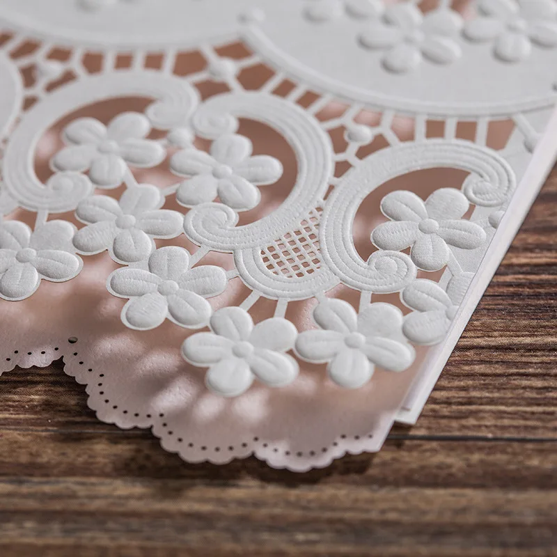 Лазерная резка белый Цвет Свадебное приглашение|invitation wedding card|card expresscard 8gb |