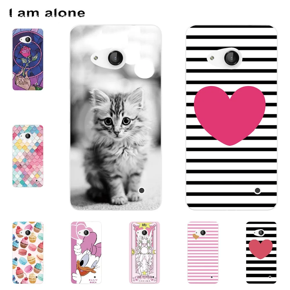 

I am alone Phone Cases For Microsoft Nokia Lumia 550 4.7 inch Hard Plastic Mobile Fashion Color Bags For Nokia 550 Free Shipping