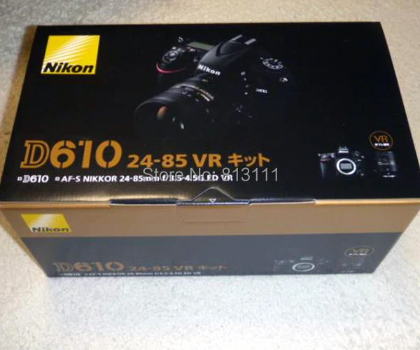 

New Nikon D610 24.3 MP Digital SLR Camera Body with AF-S ED VR 24-85mm Lens