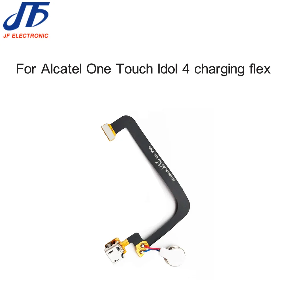 

High Quality USB Flex Cable For Alcatel One Touch Idol 4 Dock Connector Charging Charger Port Flex With Microphone Flex 10pcs
