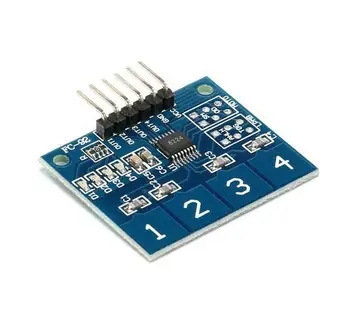 

5 pcs TTP224 4-way 4Channel Capacitive Touch Switch Digital Touch Sensor Module