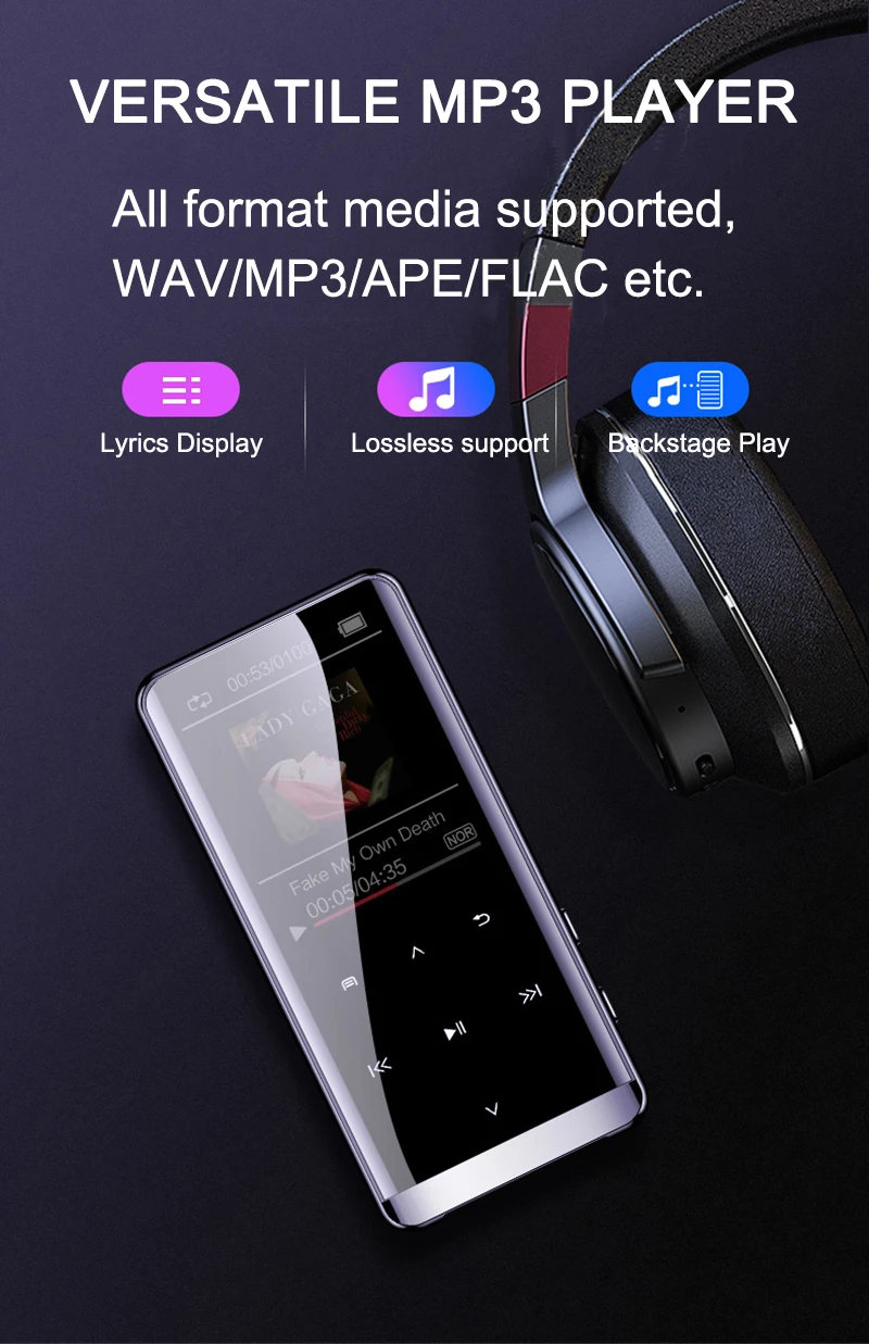 Savetek 8 Гб без потерь HIFI музыкальный плеер MP3 плеер Поддержка FLAC APE WMA аудио плеер Диктофон fm-радио электронная книга сенсорный ключ