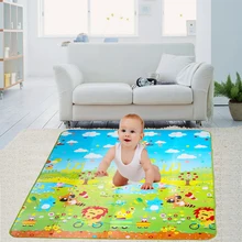 Ребенка Ползать Играть Мат 180×150 см Двойной Месте Подняться Площадку Фрукты Письмо Дети Играют Игры Коврик Для Детей игрушки Подарок FCI #