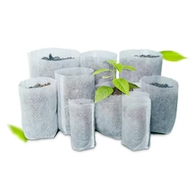 100 pces berçário potes mudas-levantando sacos tecidos jardim berçário sacos suprimentos # h0vh # transporte da gota
