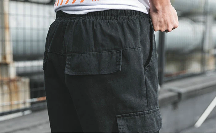 Уличная повседневные мужские шорты Летняя Модная хлопковая накладные карманы шорты мужские высотой до колена мужские короткие штаны