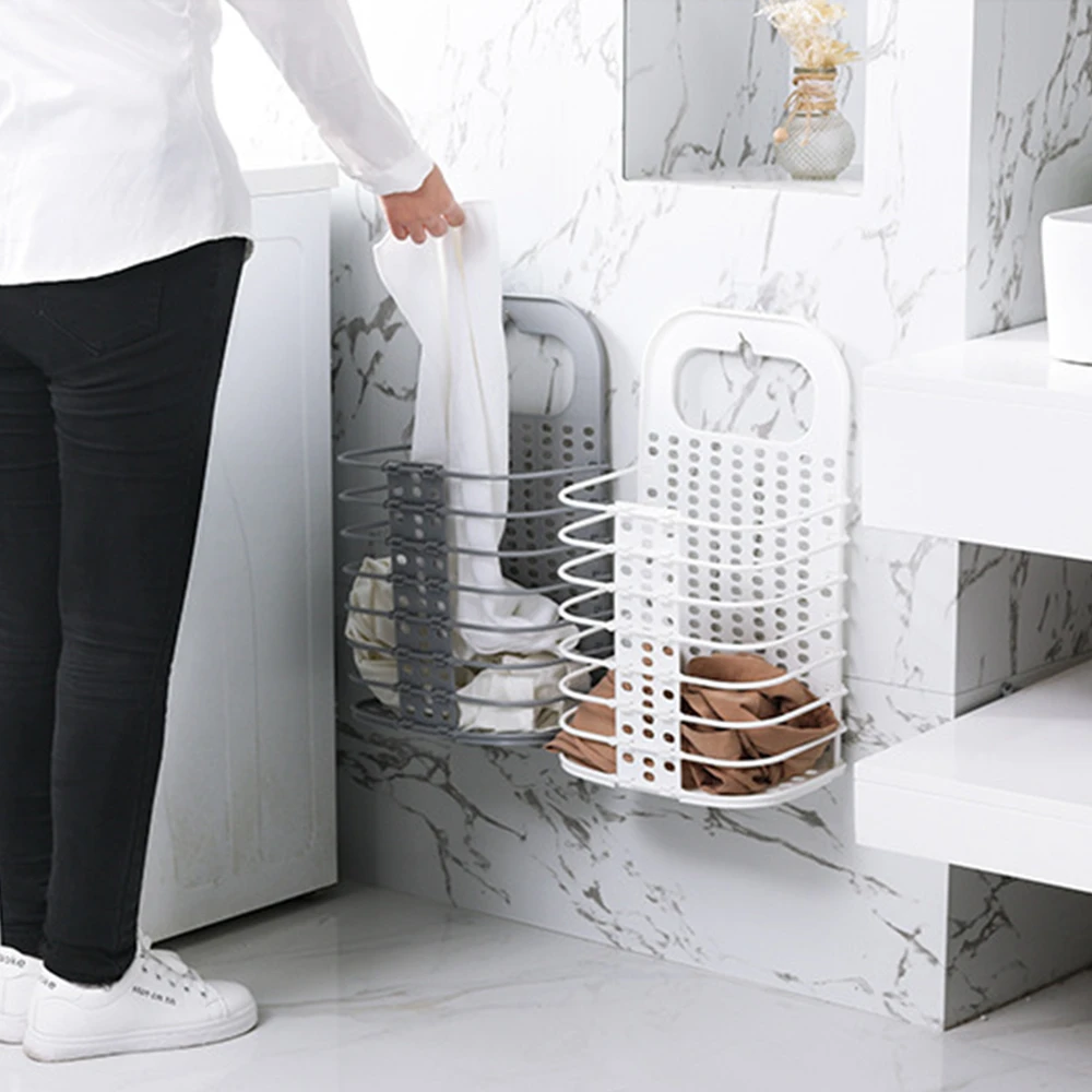 سلة الغسيل القابلة للطي الكرتون تخزين برميل الدائمة لعب خزانة ملابس دلو الغسيل حامل مُنظِم الحقيبة المنزلية