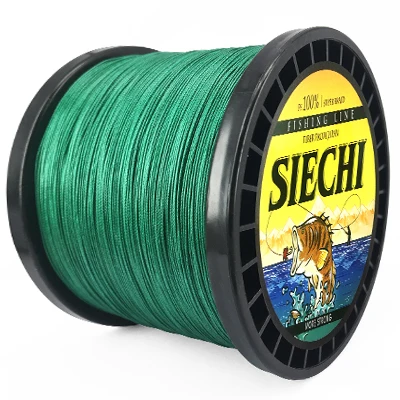 SIECHI 8 прядей 1000 м 500 м 300 м ПЭ плетеная рыболовная леска tresse peche соленая рыболовная плетеная Улучшенный Экстремальный супер сильный - Цвет: Green