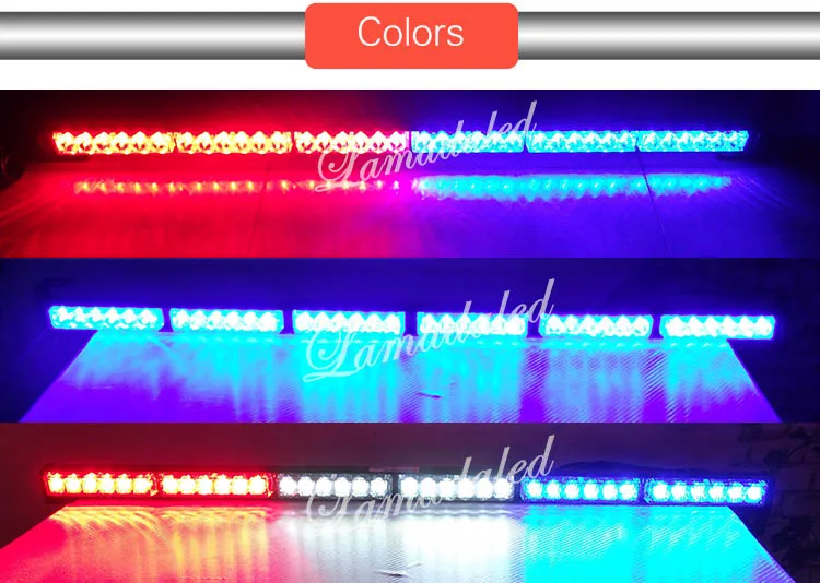 90 см 35 дюймов Автомобильный стробоскопический светильник 36 светодиодный светильник-вспышка s полицейский предупреждающий светильник s аварийный стробоскоп светильник s 12 V-24 V красный синий белый Янтарный