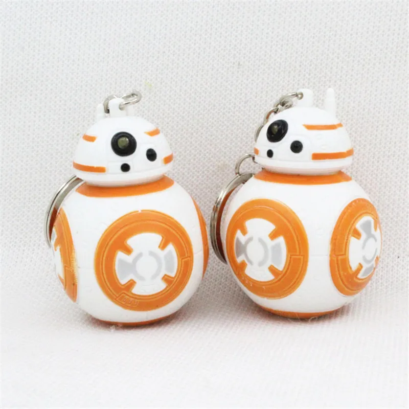 1 шт. новая звезда брелок войны аниме светодиодный BB8 Droid в виде робота светильник